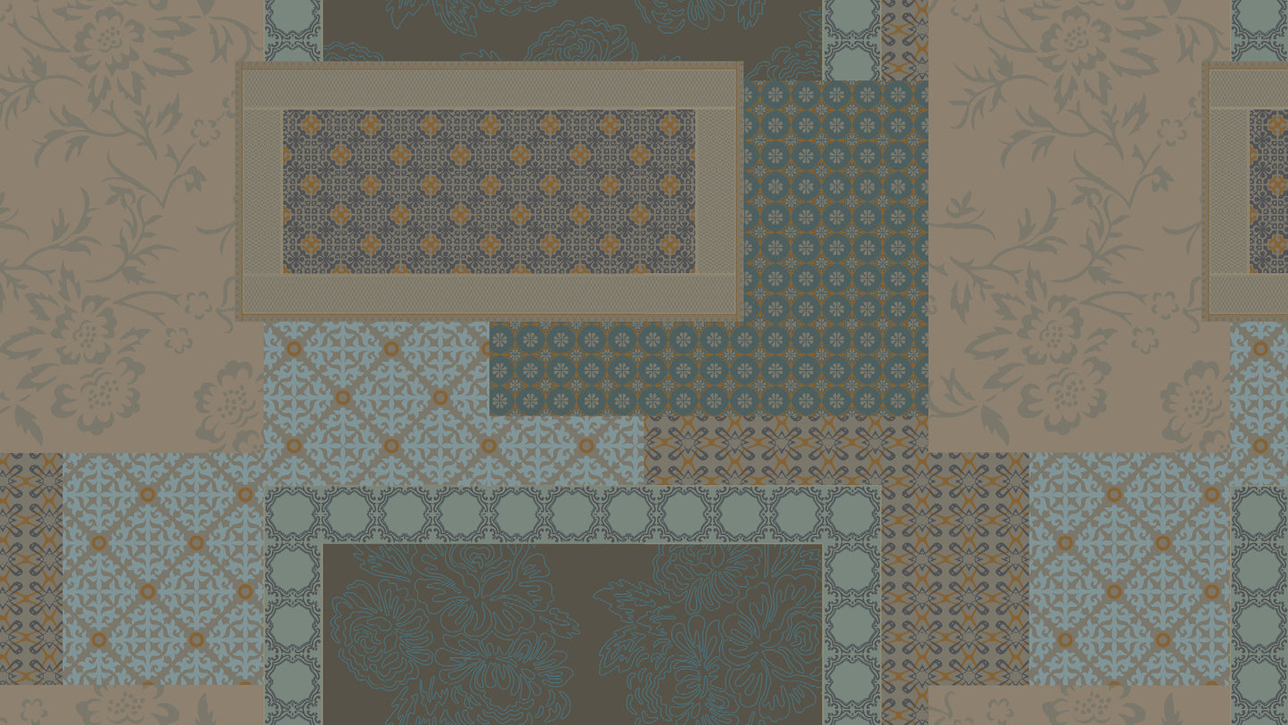 Patchwork braun